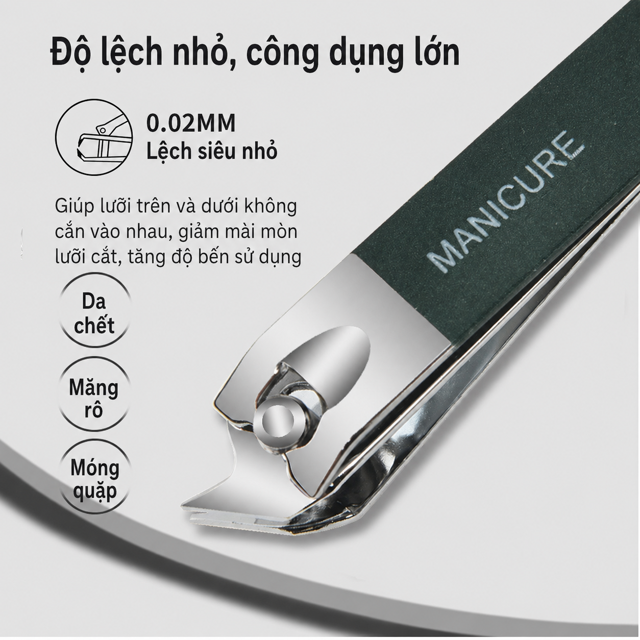 Bộ chăm sóc móng tay gấp đôi túi 10 món